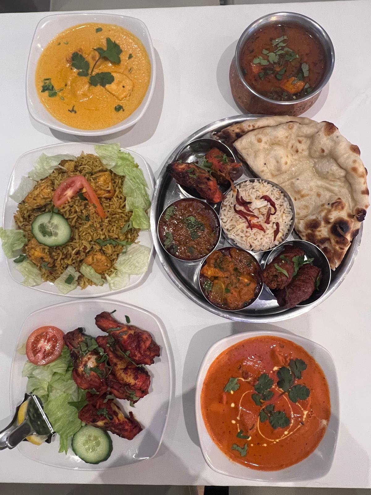 Indian cuisine meal set